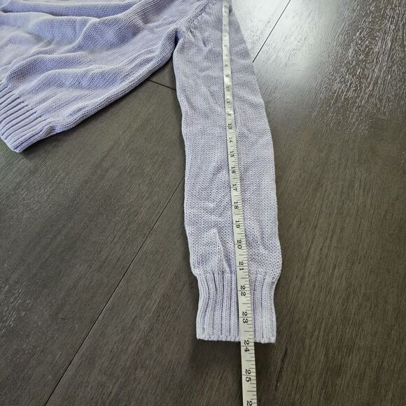 Pact Sweater Womens Small  Purple Lilac Knit Pullover Crewneck Organic Cotton - Picture 5 of 8